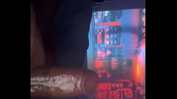 Male solo snippet with oily black dick