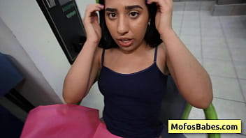 Slutty brunette teen get super horny and want dick deep inside her in the public laundromat - Nikki Mars,  Jason Legend