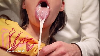 Pulsating Throatpie Compilation,  Sloppiest Cum In Closed Mouth - Amateur Lanreta