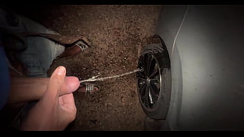 Pissing on Side of Car   Rim