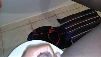 Stroking in the bathroom 3