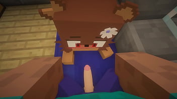 bitch gives me a blowjob. Minecraft