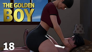 THE GOLDEN BOY #18 &bull_ Busty MILF makes him rock hard