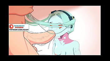 CYBERPUNK 2077 REBECCA DO AMAZING BLOWJOB AND GETTING CUM IN MOUTH