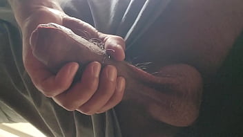 Fat cock solo jerk session