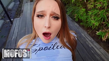 MOFOS - Charles Dera Tries To Help Laney Grey But She Is Too Horny And Only Thinks Of His Cock