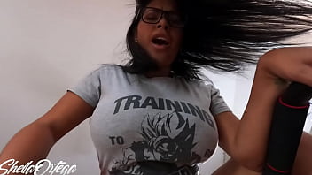 HE GETS HORNY WATCHING ME WORKING OUT,  HE EATS MY PUSSY AND WE FUCK - SHEILA ORTEGA
