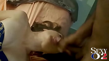 1630 - French Slut in Black Leather Pants,  Blue Cotton Corset,  Gray Satin Thong,  High Heels,  Blowjob,  Rimming,  Doggystyle and Facial Cumshot