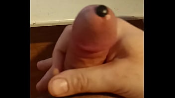 Sounding and cum shot. 7mm,  30cm long