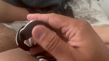 Charlie masturbating with his girls panties