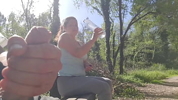 EXHIBITIONIST seduce MILF to Fuck,  Suck &amp_ Sperm Her Face in Park