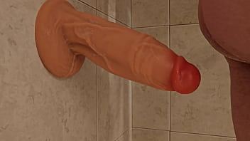 Fucking my new monster dildo