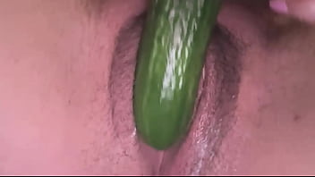 Redheaded slut trains her tight pussy with toys and dicks