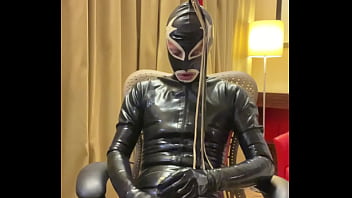I play with my double sheated hard cock