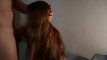 Cum on my stepsister&#039_s hair when I helped comb her hair with my dick