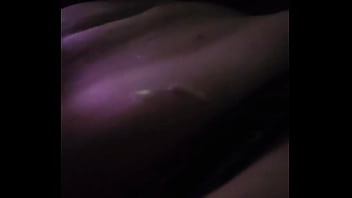 Cum covered hotwife finishing husband off
