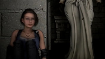 Resident Evil (Village/Remake) ENF CMNF MMD: Lady Dimitrescu finds Jill Valentine and rips off all her clothes showing her big tits,  pussy and ass,  but she remains naked too | bit.ly/3YB7Epy