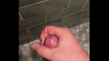 Shower cumshot