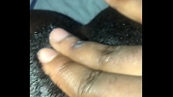 Ebony solo masturbation