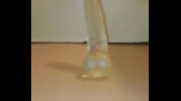 gay french moaning with 9 inch dildo