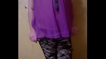 Sissy cumslut faggot in lace