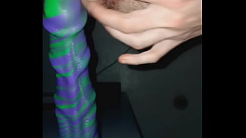 White boy and his dildo