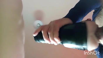 Dirty daddy pounding fleshlight sextoy (gazzadomm)