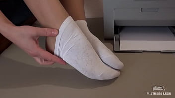 Goddess beautiful feet in socks compilation