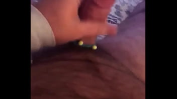 Solo masturbating hard dick