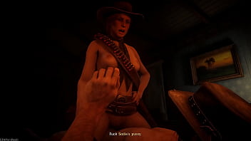 RDR2 Porn - Sadie riding John&#039_s cock (No Sound)