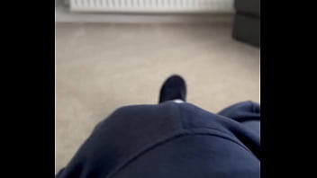 Just a quick play with my cock while the wife is upstairs