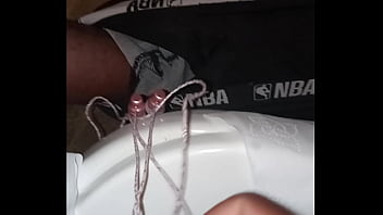 Stroking the s cock while in the coffee house stall room p1