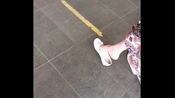 shoe dangling
