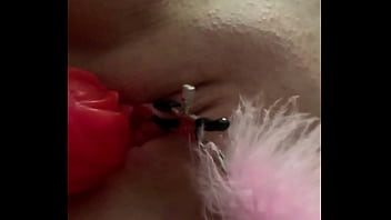 My Maria having a vibrator cock thrust in her pussy