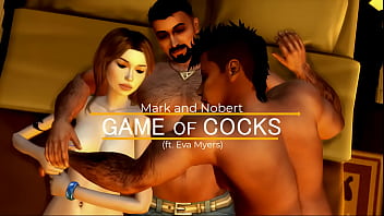 Marc,  Norbert- Game of Cocks (Bisexual Gay Sex) ft. Eva