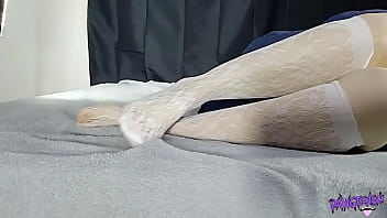 milf with white socks,  teasing sock fetish,  cute feet and toes,  small feet pawg,  pawgtenshi