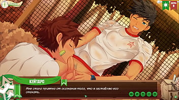 Game: Friends Camp,  Episode 9 -  made a juicy blowjob to Natsumi (Russian voice acting)