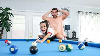 Step Siblings Play Pool and Whoever Wins Doesn&#039_t Have to Clean for A Month - Fuckanytime