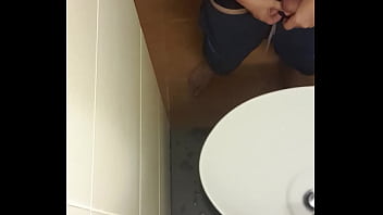 Cum into sink of my neighbor&#039_s hotel bathroom