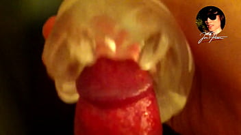 Close-up POV on glans penis while jerking off edging with Fleshlight Quickshot Vantage until cumming,  moaning,  washing