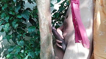 Pakinoon got Horny while Visiting Garden for Guava,  Masturbating a Lot Moan Jerking and Unload