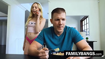 FamilyBangs.com ⭐ Step Siblings Morning Fuck After Breakfast,  Lily Larimar,  Codey Steele