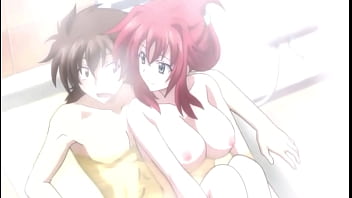 Issei,  Rias and Asia have a bath together