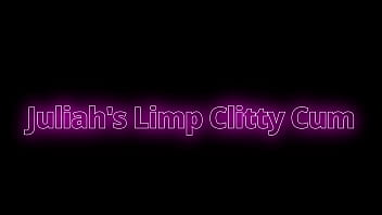 Juliah Donna rubs his sissy limp clitty and shoots a big load