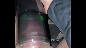 Using new toy to help cum