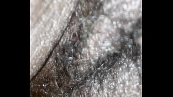 Hairy pussy close up. Put it on the big screen