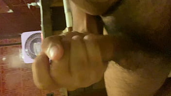 Jerking off phimosis cock