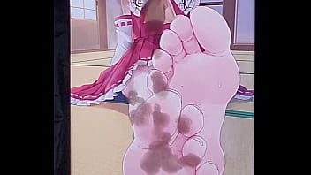 Hakurei Reimu&#039_s feet cum tribute