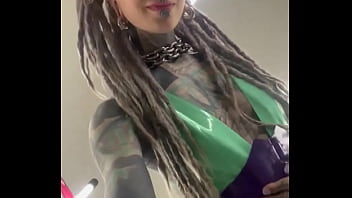 BTS with latex unconfined ??What&#039_s your favorite latex look?#BehindTheScenes #Inked #InkedWoman #TattooJourney #Ps...